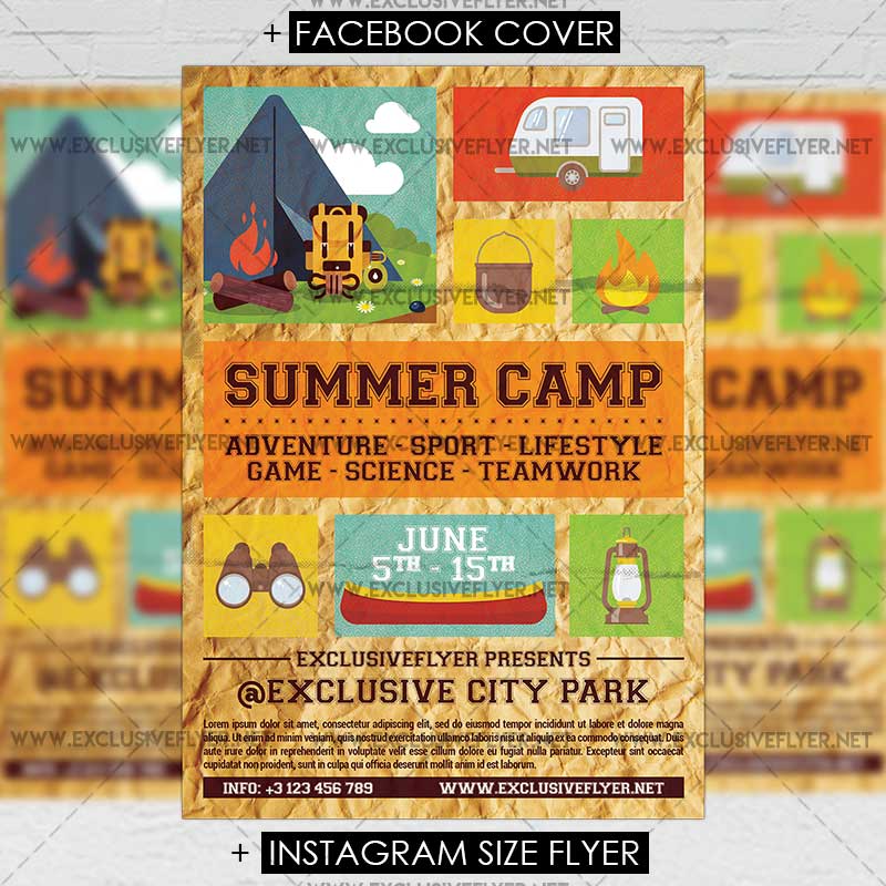 summer camp template word