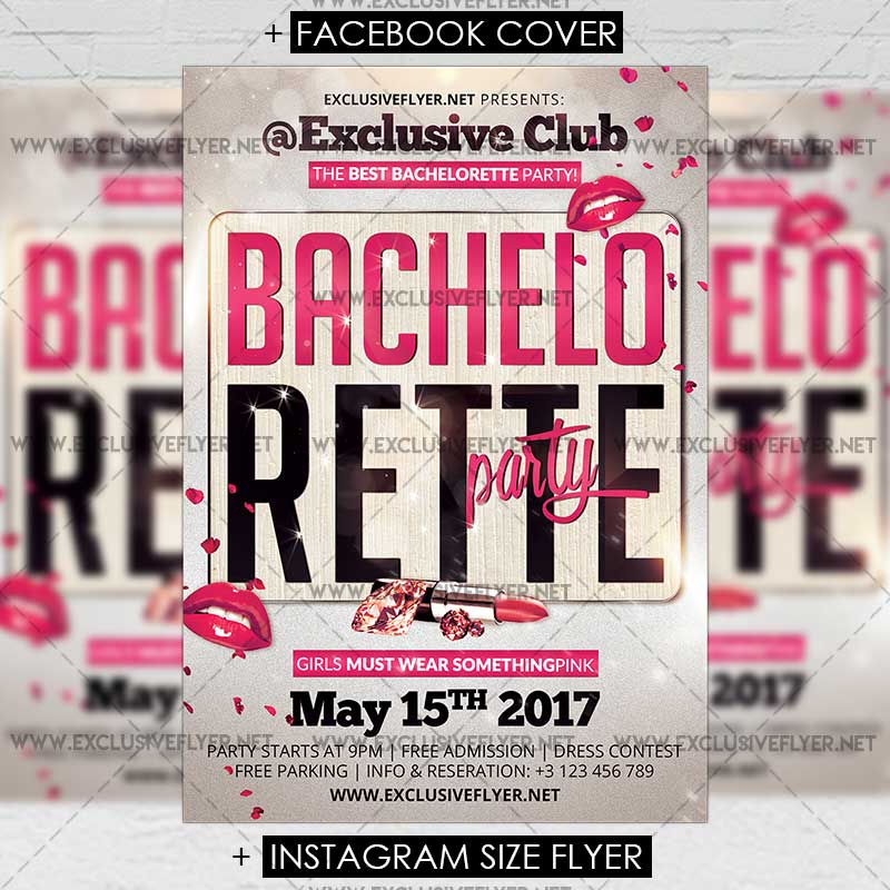 bachelorette party premium a5 flyer template exclsiveflyer bachelorette flyer