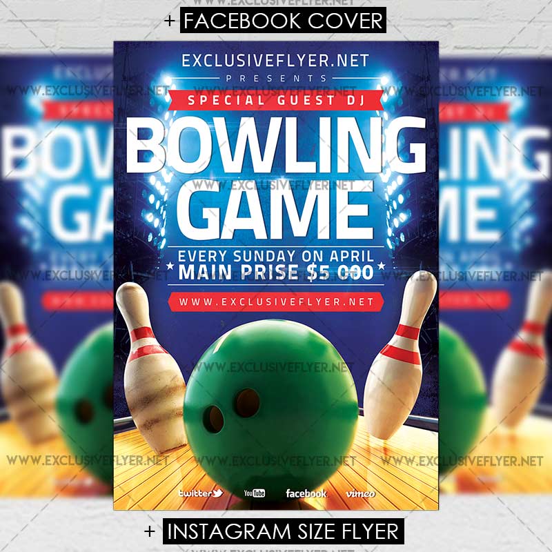 <strong>Bowling Flyers</strong> | Zazzle Bowling flyer template