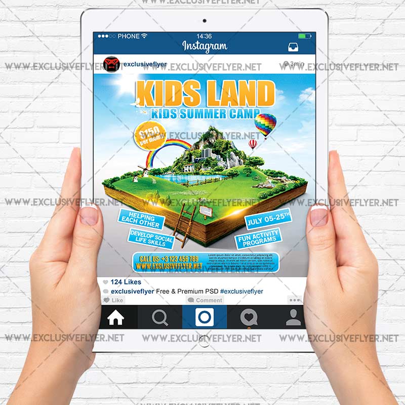 Kids Land Premium A5 Flyer Template Exclsiveflyer Free And Kids Land Premium Flyer Template 4