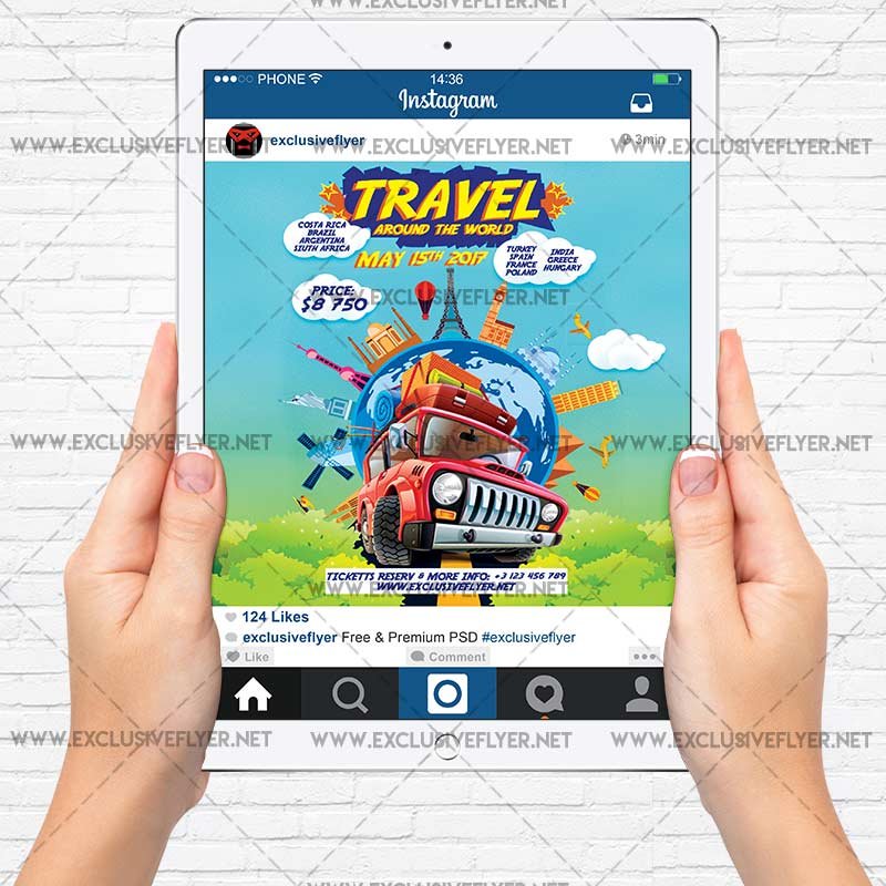travel around the world premium a5 flyer template exclsiveflyer around the world flyers