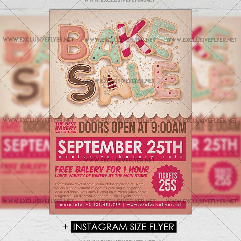 bakery brochure template free