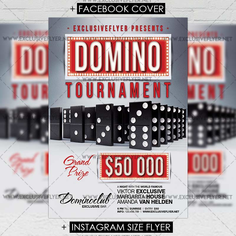 Domino Tournament Premium A5 Flyer Template Exclsiveflyer Free And Premium Psd Templates Tournament Flyer Template