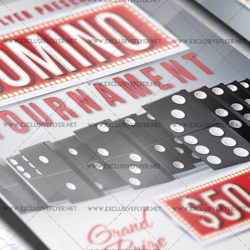 domino tournament premium a5 flyer template exclsiveflyer free domino flyer