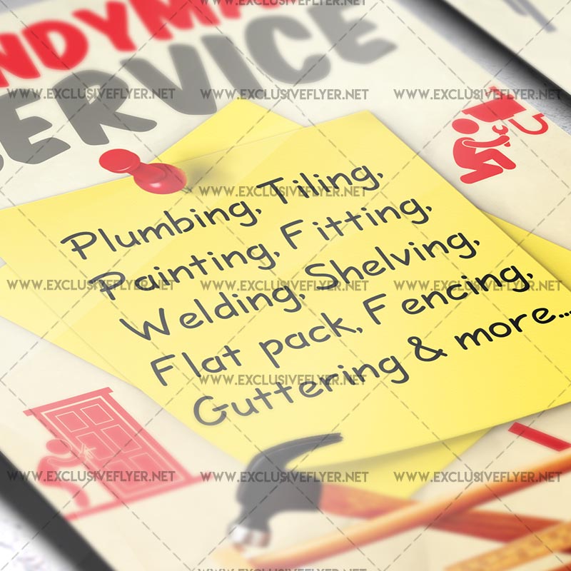 handyman service premium a5 flyer template handyman flyer templates free download