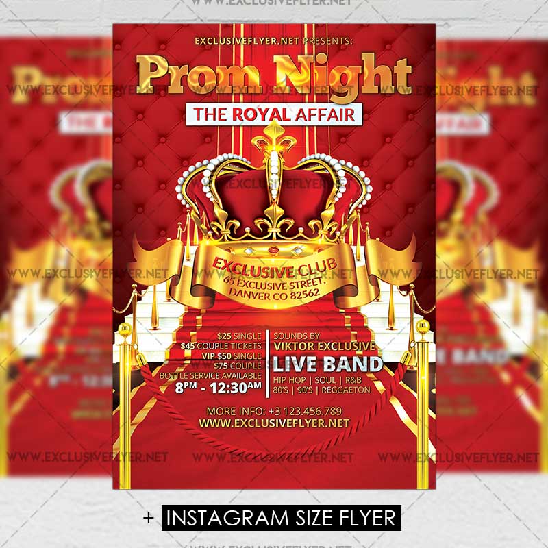 prom night party premium a5 flyer template exclsiveflyer free prom flyer templates
