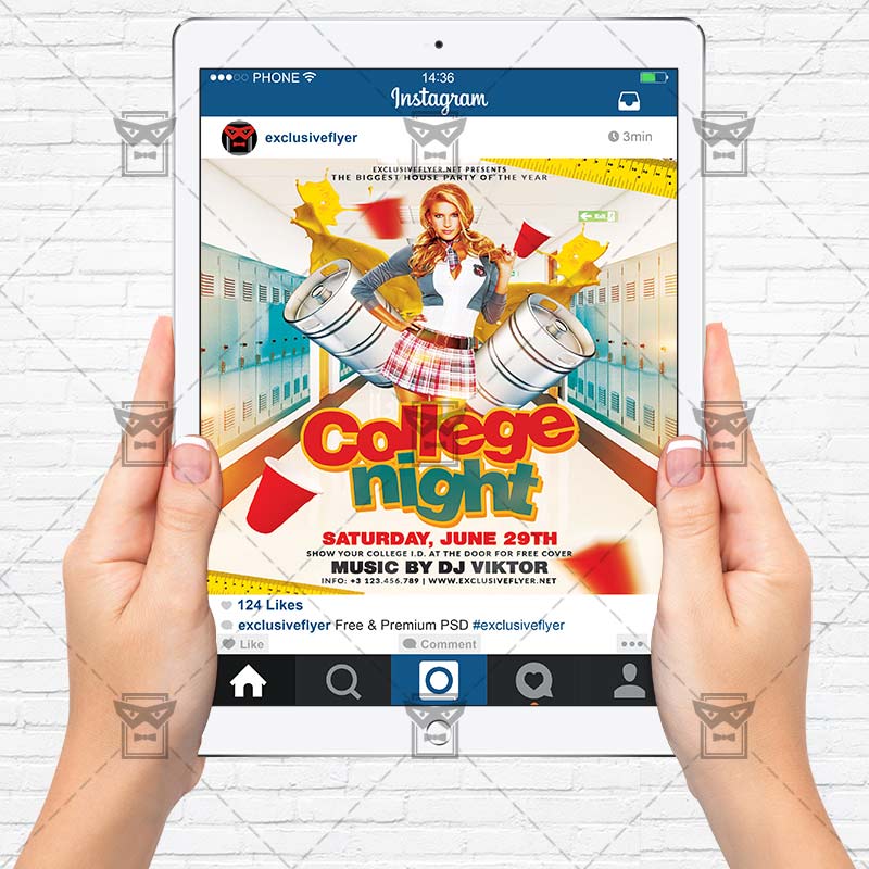 college night premium a5 flyer template exclsiveflyer college night flyer template