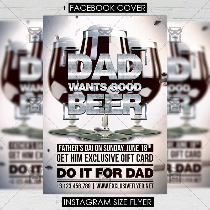 Father S Day Celebration Premium A5 Flyer Template