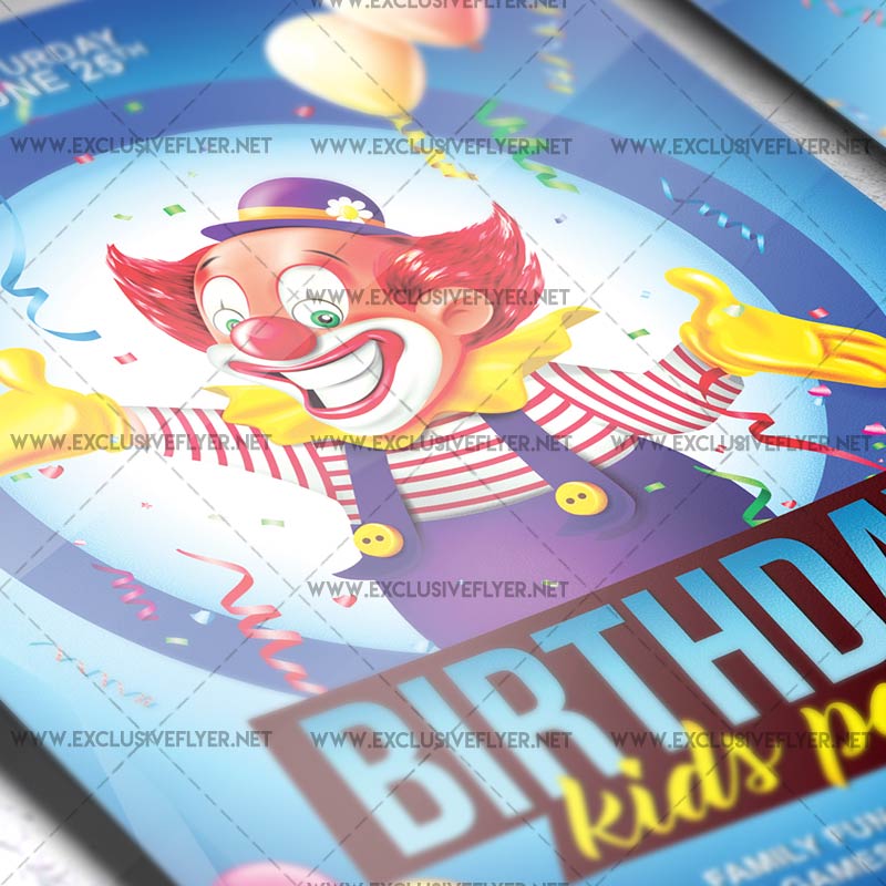 kids flyer template