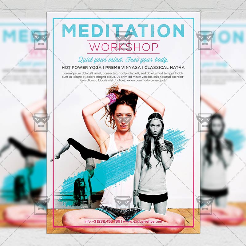 meditation premium a5 flyer template exclsiveflyer free and meditation flyer templates