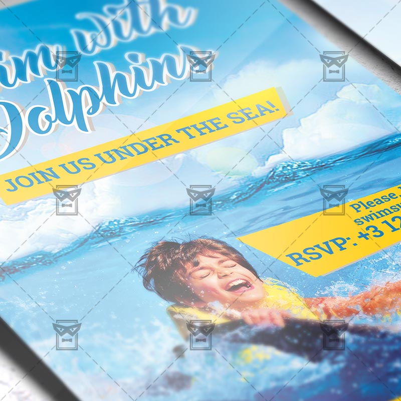 swim team flyer templates