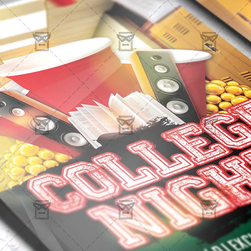 college night premium a5 flyer template exclsiveflyer college night flyer template