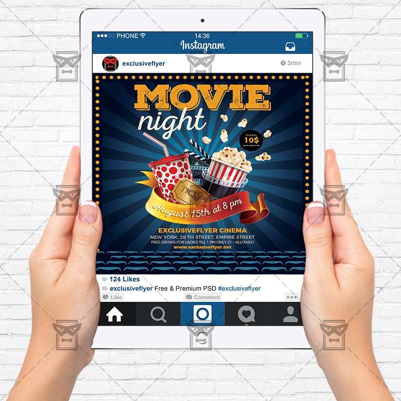 movie night poster template