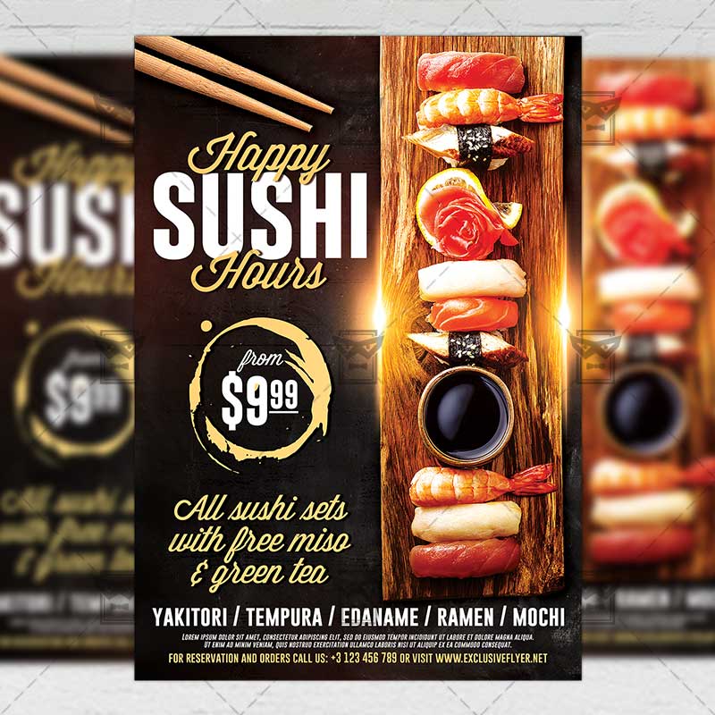 happy hour flyer templates