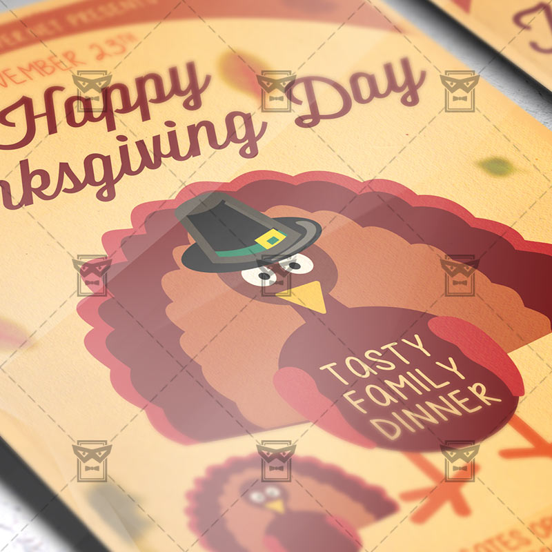 happy thanksgiving day seasonal a5 flyer template exclsiveflyer happy thanksgiving flyers