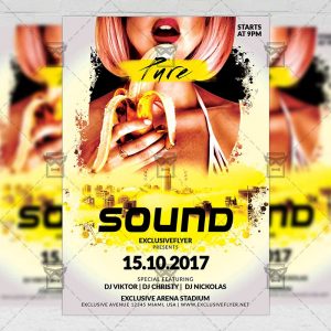 Pure Sound - Club A5 Flyer Template