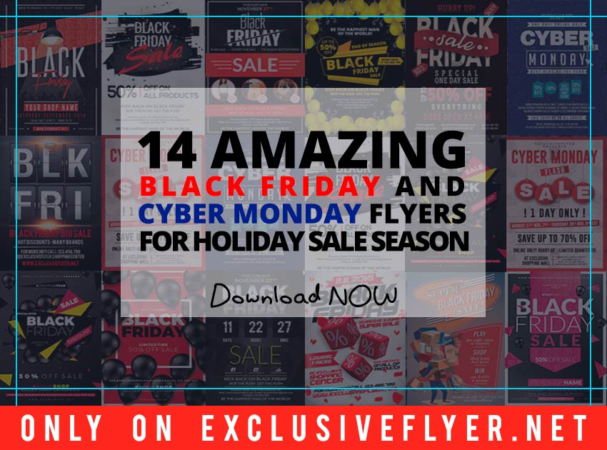 14 Amazing Black Friday and Cyber Monday Flyers for Holiday Sale Season blogimage