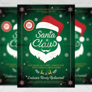 Download Santa Claus PSD Flyer/Poster Template Now