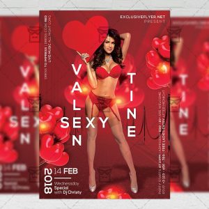 Download Sexy Valentine PSD Flyer Template Now