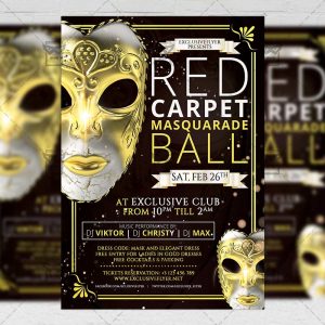 Download Masquerade Ball PSD Flyer Template Now
