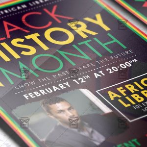 black american history exclsiveflyer free and premium psd templates