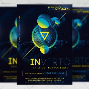 Download Lounge Beats PSD Flyer Template Now