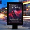 Download Minimal Techno PSD Flyer Template Now