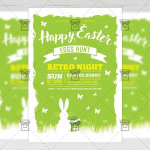 Download Happy Easter Celebration 2018 PSD Flyer Template Now