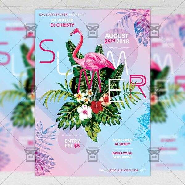Download Summers PSD Flyer Template Now