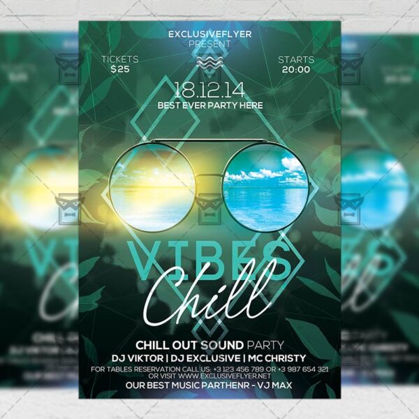 Download Chill Vibes PSD Flyer Template Now