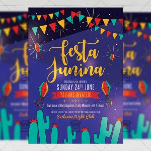 Download Festa Junina PSD Flyer Template Now