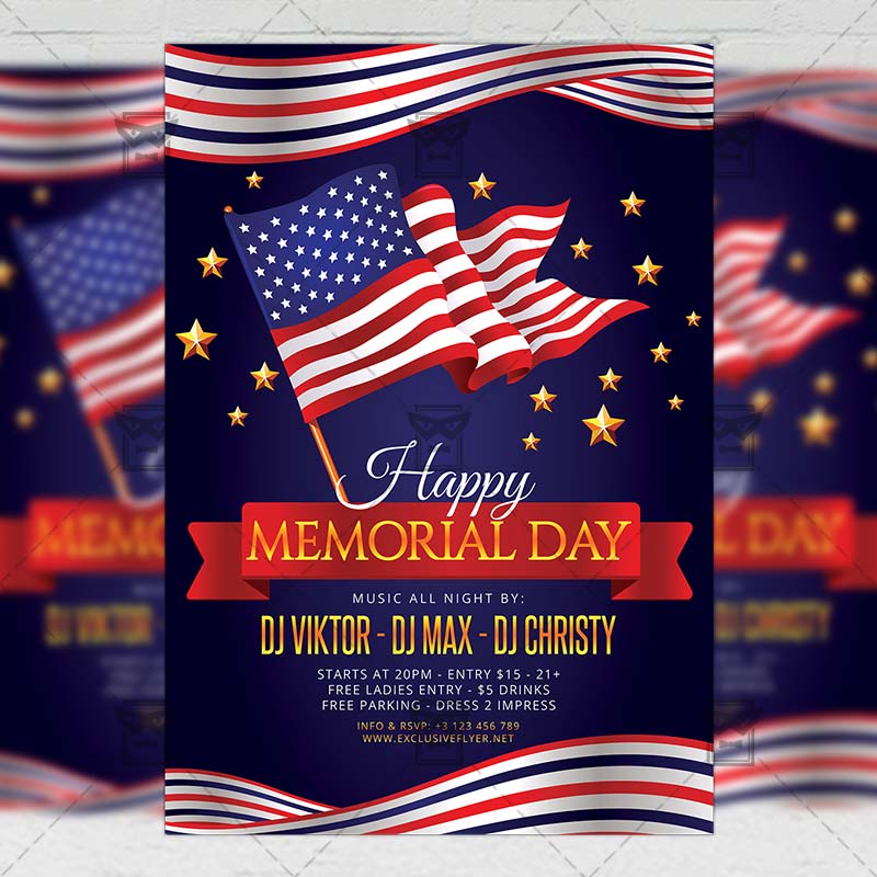 memorial day flyer seasonal a5 template exclsiveflyer free and memorial day flyer template