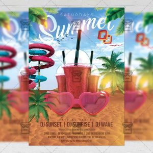 Download Summer Saturdays PSD Flyer Template Now