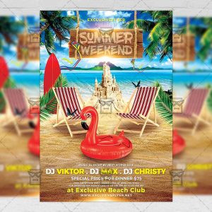 Download Summer Weekend PSD Flyer Template Now