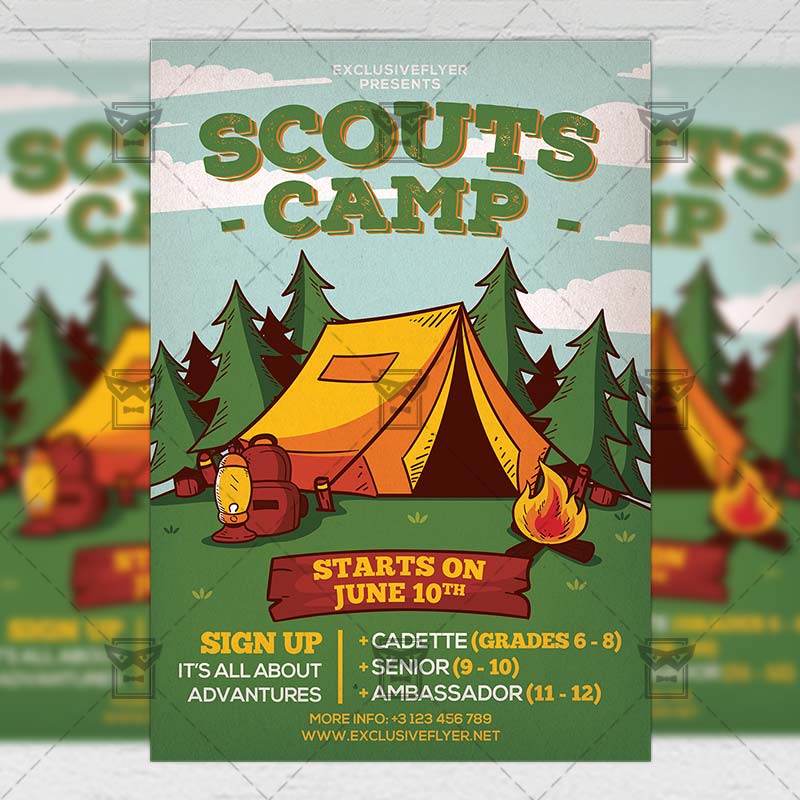 Camp Flyer Template from www.exclusiveflyer.net