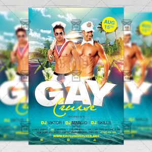 Download Gay Cruise PSD Flyer Template Now