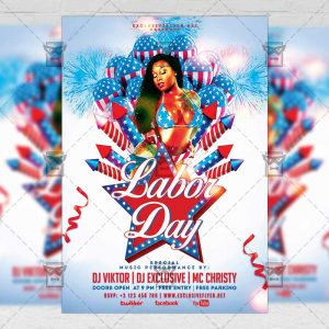 Download Labor Day PSD Flyer Template Now
