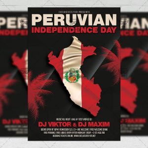 Download Peruvian Independence Day PSD Flyer Template Now