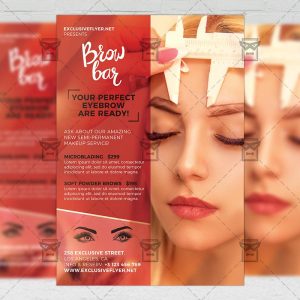 Download Eyebrow Microblading PSD Flyer Template Now