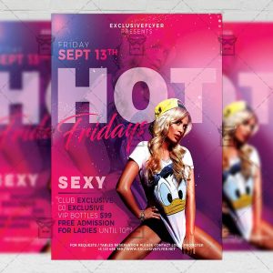 Download Hot Fridays PSD Flyer Template Now