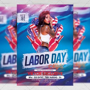 Download Labor Day Night PSD Flyer Template Now