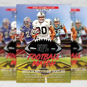 Download NFL PSD Flyer Template Now