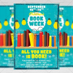 Download Children's Book Week PSD Flyer Template Now