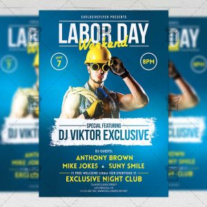 Download Labor Day Weekend Celebration PSD Flyer Template Now