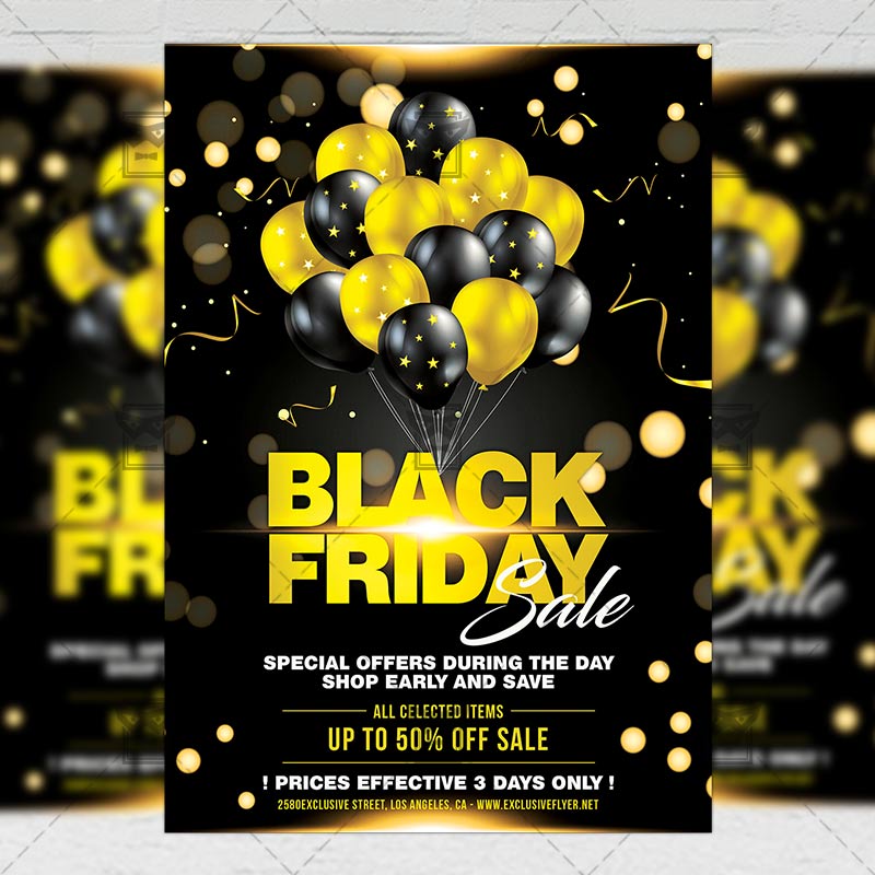 Black Friday Sale 2019 Flyer - Business A5 Template | ExclsiveFlyer | Free ...