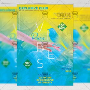 Download Pure Vibes PSD Flyer Template Now