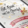 Download Eat Drink and be Cheerful PSD Flyer Template Now