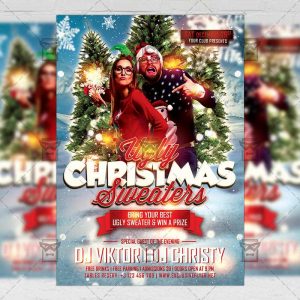 Download Ugly Christmas PSD Flyer Template Now