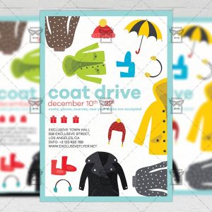 Download Coat Drive PSD Flyer Template Now