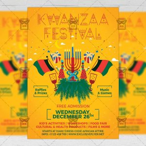 Download Kwanzaa Festival PSD Flyer Template Now